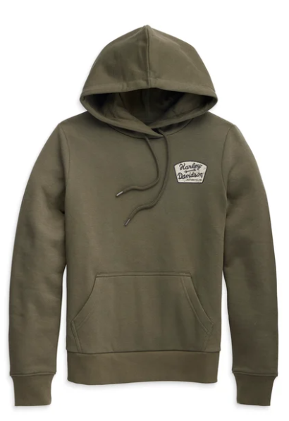 Womans Special Machinist Pullover Hoodie - Grape Leaf Green Small and Large