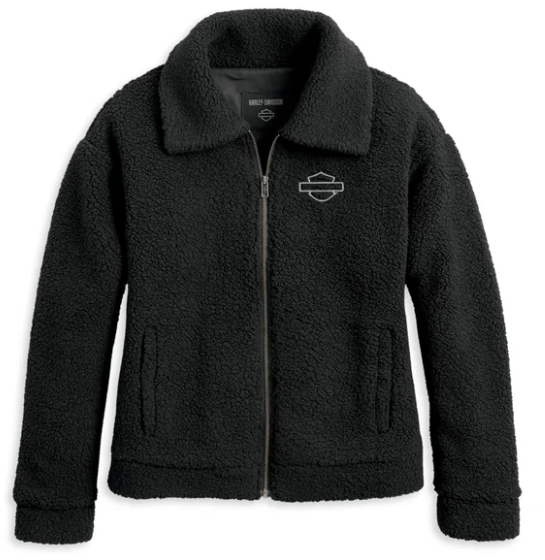 Womans Enchanted Sherpa Jacket - Black Beuty -S, M, L