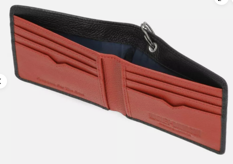 Harley Davidson Men's Bar & Shield Pebble Biker Chain Bi-fold Wallet MWM037/08