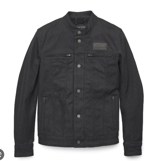 Harley-Davidson Mens's Chisel Denim Trucker Riding Jacket 98118-23VM