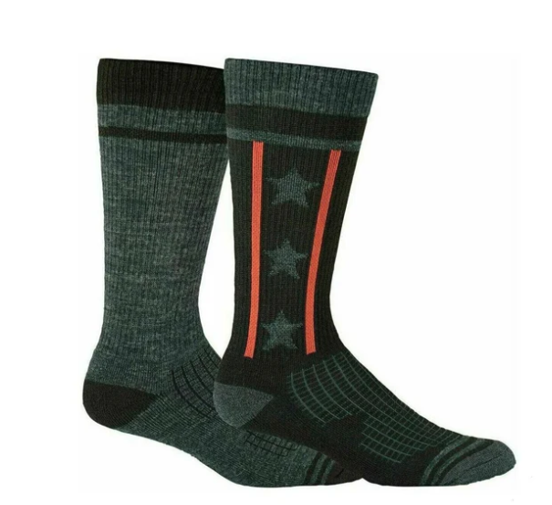 HARLEY Womens 2 Pack Star Wool Riding Socks d89236170-990