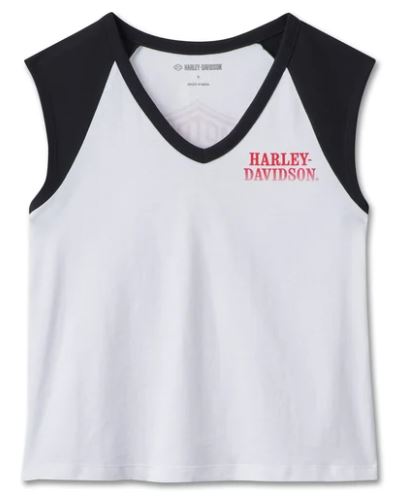 Women's Sizzling Bar & Shield Cropped Tee S, M, L