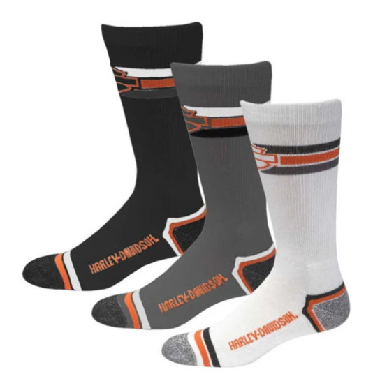 Harley-Davidson Boxed Riding Socks Set Three Pair Pack