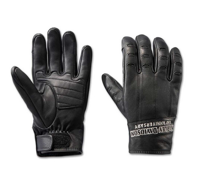 Harley-Davidson® Men's 120th Anniversary True North Leather Gloves 97203-23VM