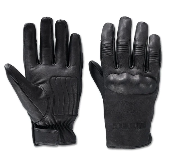 Men's Gild Waterproof Leather Gloves - Harley Black