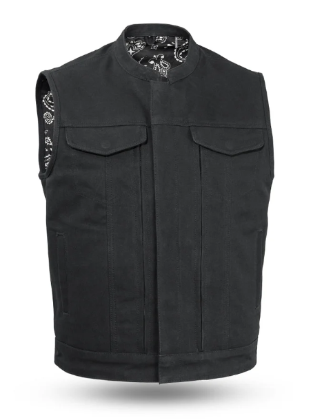 Highland V2 Men's Motorcycle Canvas Vest