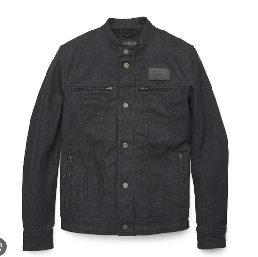 Harley-Davidson Mens's Chisel Denim Trucker Riding Jacket 98118-23VM