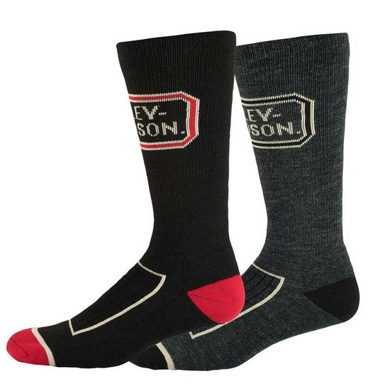 Harley-Davidson® Men's H-D Logo Performance Riding Socks, 2 Pack