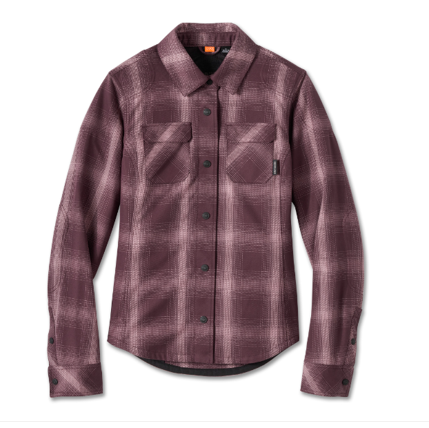 Women's H-D Operative 2.0 Riding Shirt Jacket - Plaid - Sassafras & Wistful Mauve