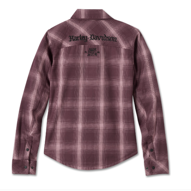 Women's H-D Operative 2.0 Riding Shirt Jacket - Plaid - Sassafras & Wistful Mauve