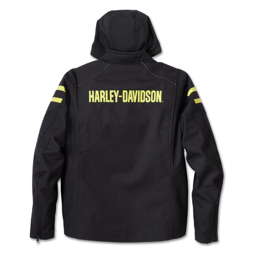 Men's Ovation 3-in-1 Textile Riding Jacket - Black Beauty & Wild Lime